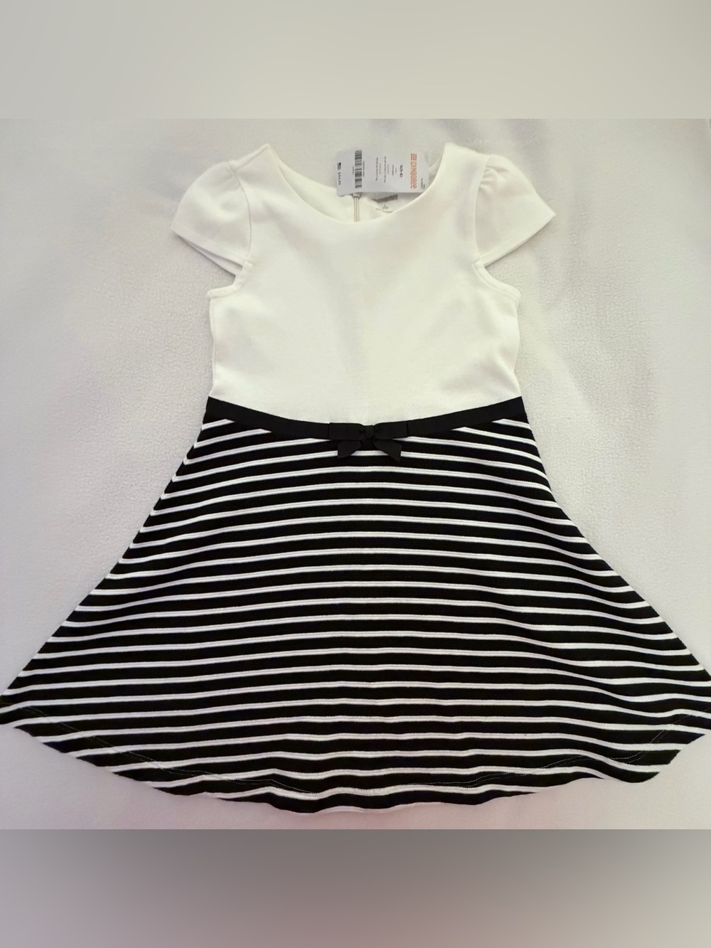 Black & White Striped A Line Dress